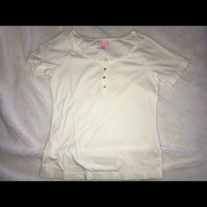 White Lilly Pulitzer short sleeve shirt